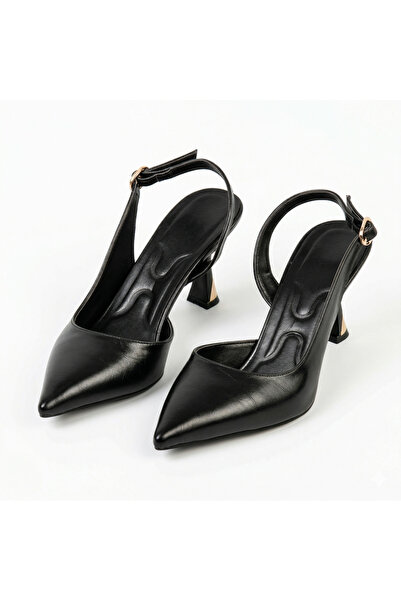 AYAKKABIMOOD Γυναικεία παπούτσια με λεπτό τακούνι 7 εκ. με ανοιχτή φτέρνα