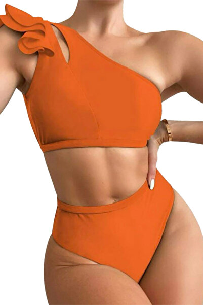 EFAYN.RO Women's swimsuit, 2 pieces, bustier top and high waisted panties, si...