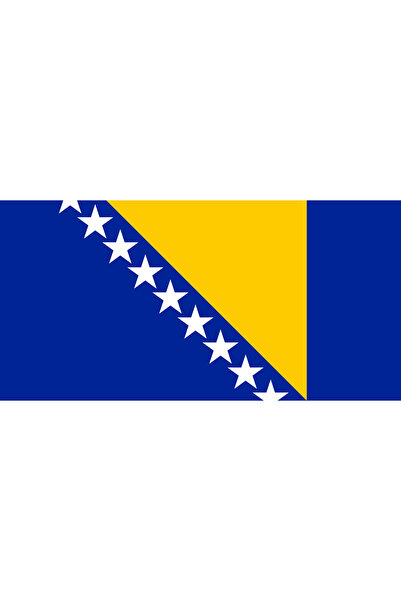 ÇELİKONLİNE Bosna-Hersek 70x105cm Ülke Bayrağı Raşel kumaş