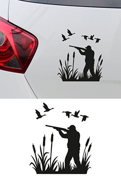 MIGNATIS Avcı Araba Stickerı - Doğa ve Kuş Avı Temalı Tasarım - Araba Motor O...