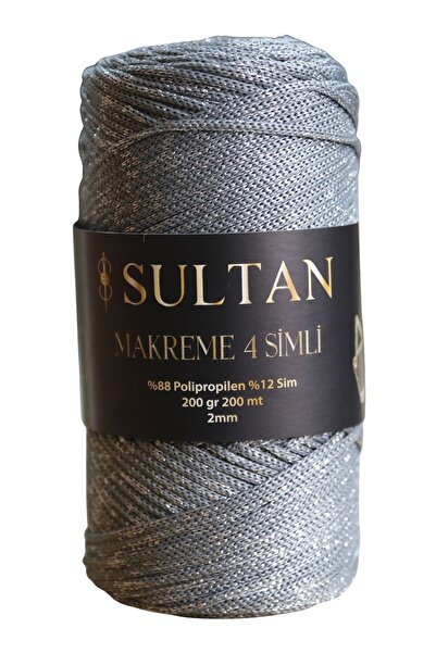 Sultan MAKREME 4 SİMLİ ÖRGÜ İPİ MAKROME ÇANTA İPİ 1064 / 2 ADET