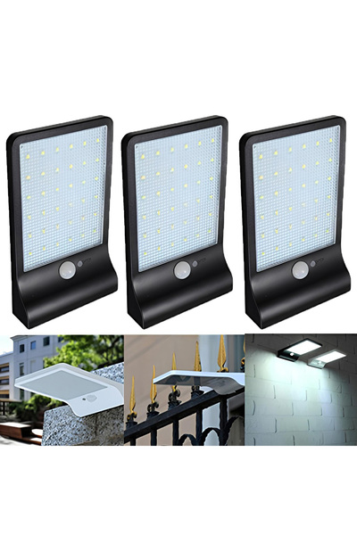 LEDIGANT Set de 3 lămpi solare de exterior, IP65, lumină rece 6500K
