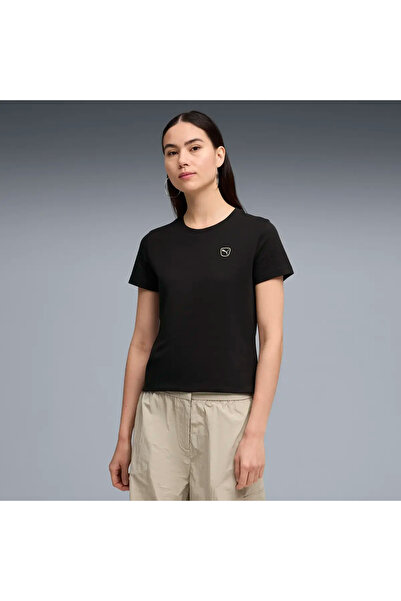Puma Ess Elevated Tee Tk W Black Women's T-Shirt