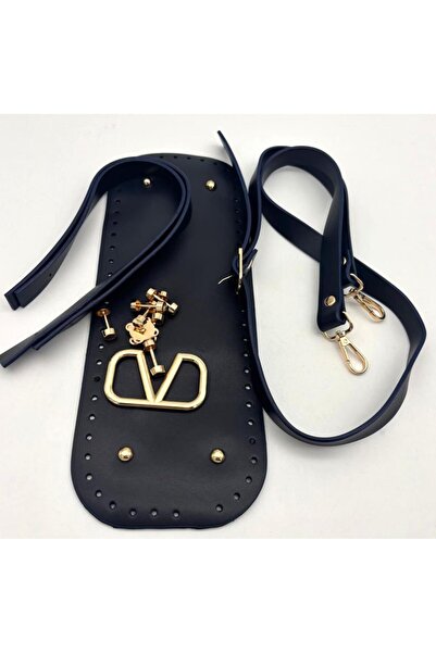 angel çanta aksesuar Σετ κατασκευής τσάντας μάρκας V σε μπλε ναυτικό χρώμα