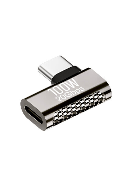 LivX 100W USB-C 90 Derece L Tipi Adaptör - 20Gbps Veri Aktarımı, 8K Ultra HD ...
