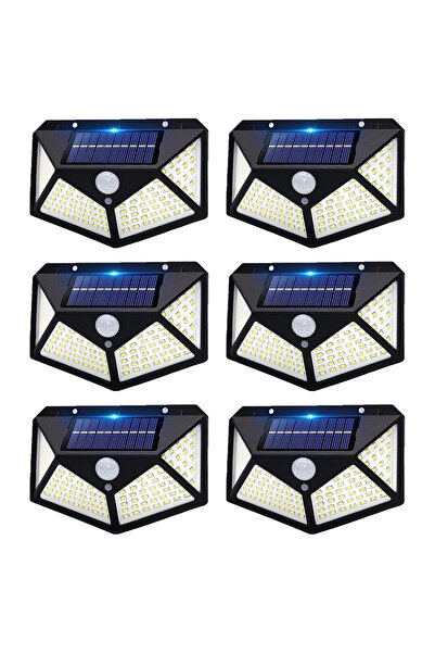LEDIGANT Set de 6 lămpi solare de perete cu senzor de mișcare, IP65