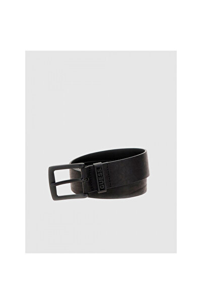 Guess Ανδρική ζώνη μαύρη από δέρμα αγελάδας, μέγεθος M, 100 εκ.