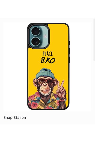 SNAPSTATIONRO Προστατευτική θήκη, MagSafe, iPhone 16 PLUS - MONKEY_PEACE