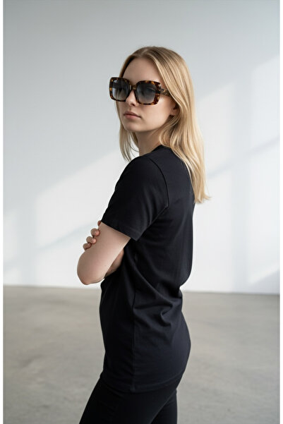 BERNİS YAĞCIOĞLU Black Square Bone Glasses Brand Model High Quality Glasses
