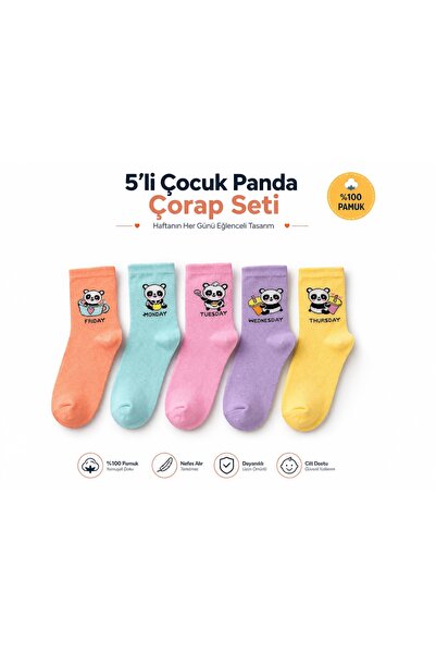 JUST SOCKS Pachet de 5 șosete pentru copii