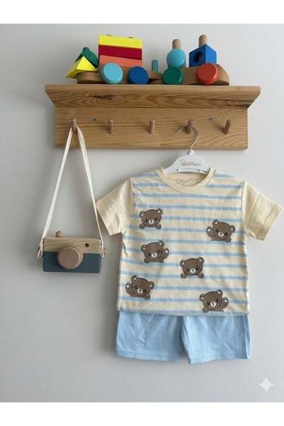 MRC BABY Cute Bears Printed Summer Shorts Set