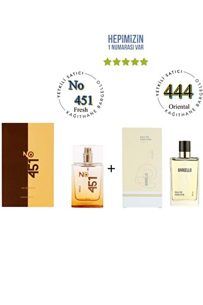Bargello No: 451 + 444 Unisex / Kadın Parfüm Edp 50 ml Fresh / Floral - Mnms4...