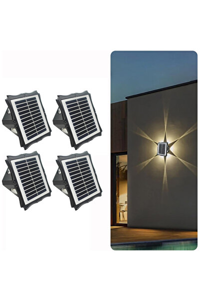 LEDIGANT Set de 4 lămpi solare IP65, 3 culori de lumină 6500K/4000K/3000K