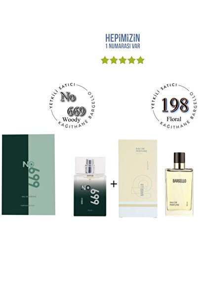Bargello No: 669 + 198 Erkek / Kadın Parfüm Edp 50 ml Woody / Oriental - Mnms...