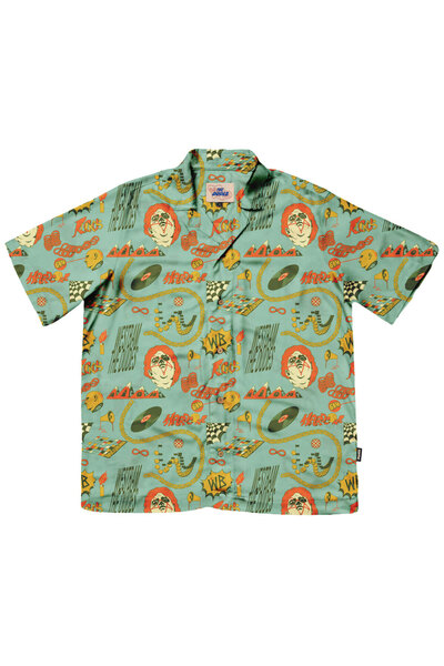 The Dudes Φαρδύ Χαβανέζικο Πουκάμισο Ντέιβιντ Πολύχρωμο Μ