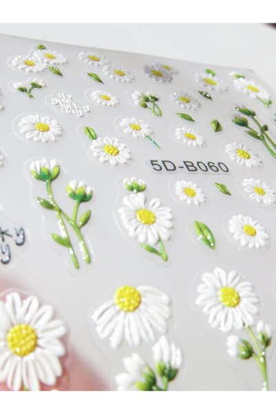 MAHLA Tırnak stikeri yapışkanlı 3D tırnak bahar ve yaz esintisi