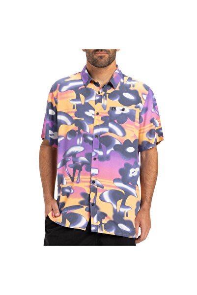 Quiksilver ΜΠΛΟΥΖΑΚΙ ΑΣΦΑΛΗΣ ΠΑΡΑΔΕΙΣΟΣ ΒΙΝΤΑΤΖ ΒΙΟΦΙΛΙΑ ΒΙΟΛΕΤ 64Χ64 XXL