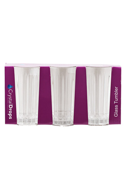 Crystal Drops Glass Tumbler Set, 3 pcs