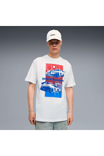Puma Ανδρικό μπλουζάκι BMW MMS Block Tee σε λευκό χρώμα