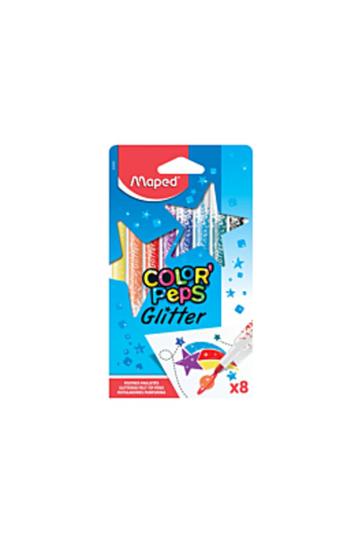 Maped Markere cu sclipici, Color'Peps, set de 8