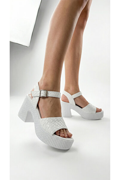 Limeo High Yandan cu cataramă Pantofi de vară pentru femei, cu o singură band...