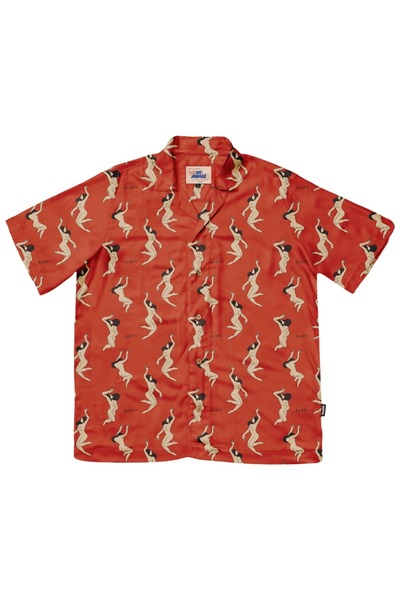 The Dudes Γυναικείο κόκκινο χαβανέζικο πουκάμισο πολύχρωμο Μ