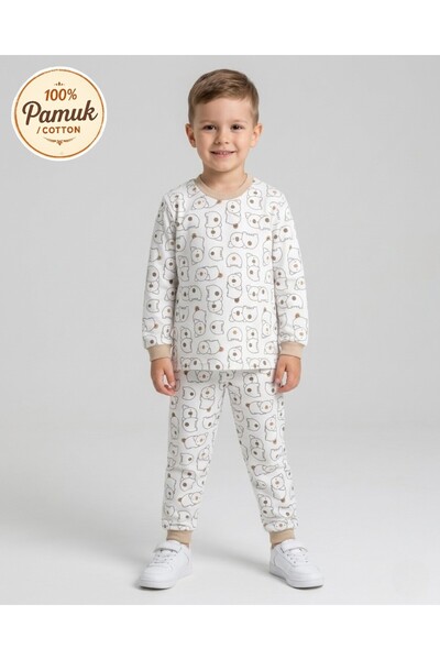 Ege Bebek Αγόρι 6-9 ετών, εποχιακό σετ πιτζάμες με στάμπα κοάλα και λαιμόκοψη...