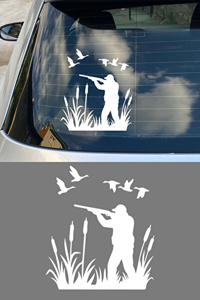New Jargon Avcı Araba Stickerı - Doğa ve Kuş Avı Temalı Tasarım - Araba Motor...