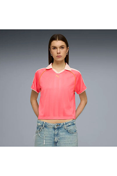 Puma T7 Χαλαρό Ροζ Γυναικείο Μπλουζάκι Ποδοσφαίρου