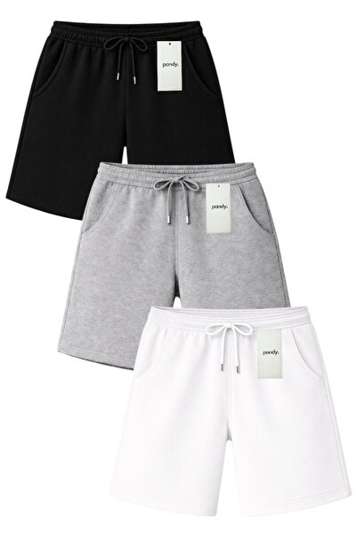 pandy Σετ 3 τεμαχίων Unisex Basic Σορτς Πλήρους Εφαρμογής