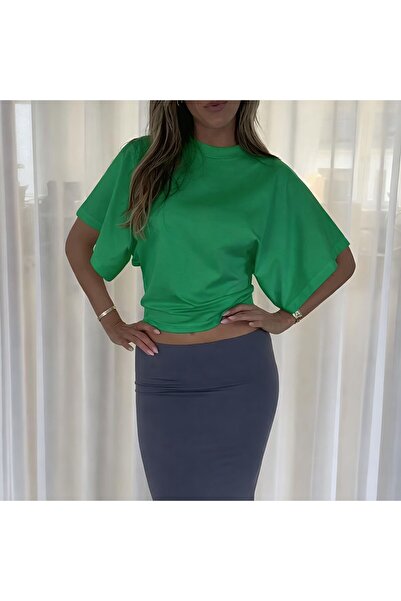 Hira Clothing Bluză/T-shirt/Top din bumbac cu mâneci largi, care se potriveșt...