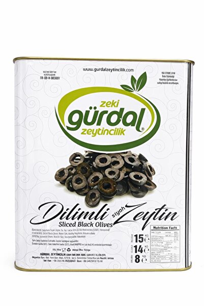 ZEKİ GÜRDAL ZEYTİNCİLİK Siyah Dilimli Zeytin Net 8 Kg