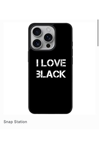 SNAPSTATIONRO Husa προστασία, MagSafe, iPhone 15 PRO - ILOVEBLACK
