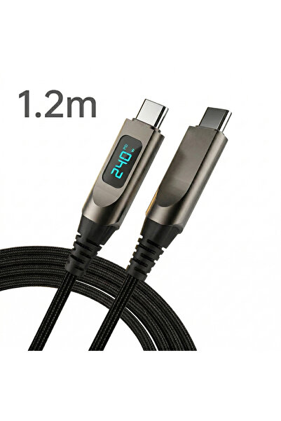 Wyred by Monga Wyre D240 - Καλώδιο φόρτισης USB-C σε USB-C, Ψηφιακή οθόνη, PD...