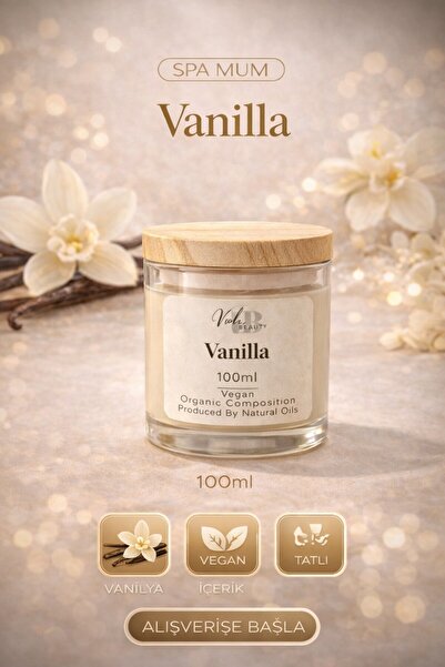 VB VIOLA BEAUTY Natural Spa Candle Cream - Naturel Mum Masaj & El Ve Ayak Bak...
