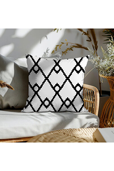 TicaretJet Patterned Digital Printing Special Design Modern Throw Pillow Cover