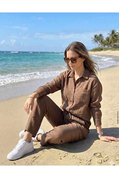 Get Crazy Linen Suit Two-Piece Set