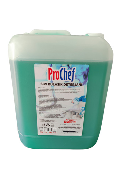 Prochef Sıvı Bulaşık Deterjanı Elde Yıkama Ekonomik 10 Kg - Lt