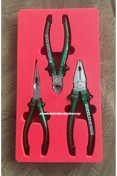 İzeltaş PRO 190MM PENSE SETİ CARBON ÇELİK KARGABURUN YANKESKİ NOSTALJİ SERİ 3PCS