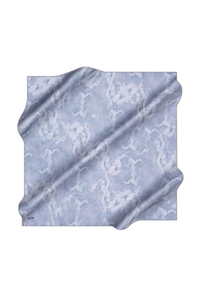 Aker Silk Scarf - 8974713-922 Metallic Blue Twill