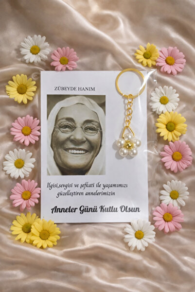 HediyelikAVM Mother's Day Gift 20 Pieces of Daisy Keychains
