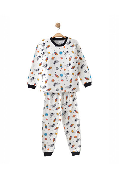 Ege Bebek Αγόρι 6-9 ετών, εποχιακό σετ πιτζάμες με στάμπα αστροναύτη, με λαιμ...