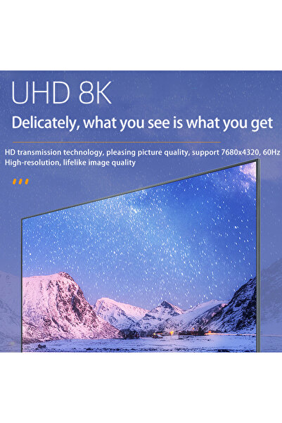 LivX 8K HDMI Adaptör – UHD 8K@60Hz Görüntü Aktarımı, Altın Kaplama Uç Alüminyum Gövde OTGD
