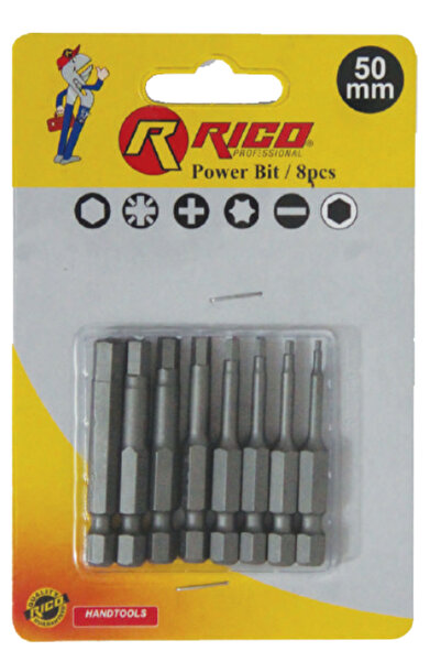 Rico PROFESSIONAL Alyan Uç 8 Parça 50mm
