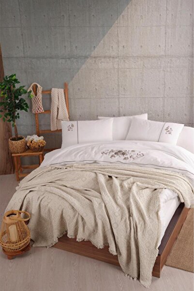 Çeyiz Diyarı Σετ Παπλωματοθήκης Mira 6 τεμαχίων 100% Βαμβακερό Διπλό Παπλωματ...