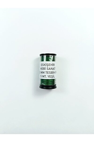 Eskişehir hobi sanat 0,5 χιλιοστά 5 μέτρα κορδόνι ροζάριου πράσινο χρώμα