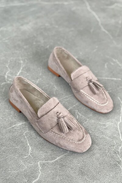 GOFFSHOES Γυναικείες μπαλαρίνες με φούντες Boos Flat Sole - Βιζόν