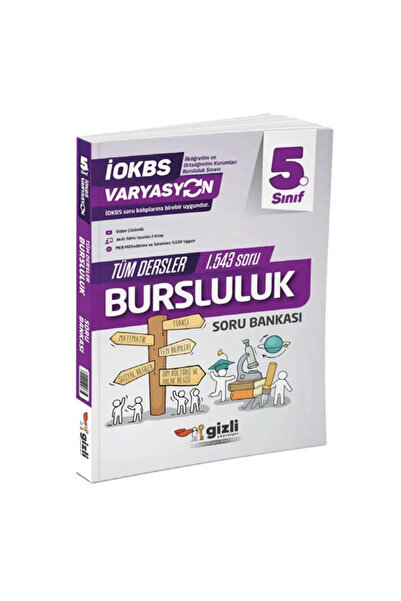 Gizli Yayınları 5. Sınıf Varyasyon Tüm Dersler Bursluluk Soru Bankası