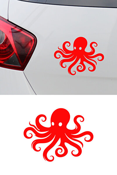 MIGNATIS Octopus Figured Car Sticker - Decorative Marine Figure Sticker - Mot...