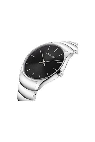 Calvin Klein Ελβετικό ρολόι με μπρασελέ από ανοξείδωτο ατσάλι, ασημί